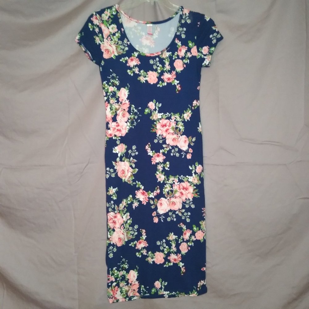 No Boundaries | Blue Floral Dress